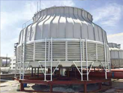 圆型逆流冷却塔